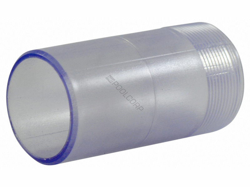 2 clear 2 hi flow val sight glass nipple