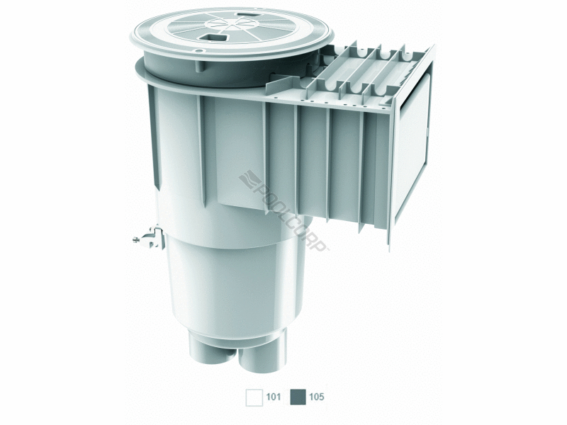 white flush face flowstar water bonded skimmer