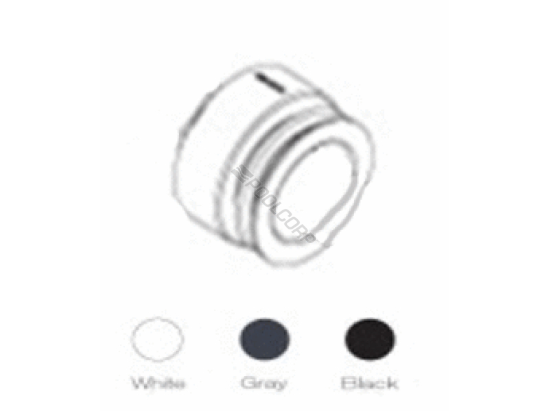 white mini gunite jet niche adapter
