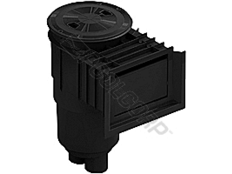black standard flowstar skimmer w/ waterstop face