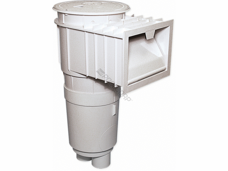 2skt white gunite ig skim w/ deep basket