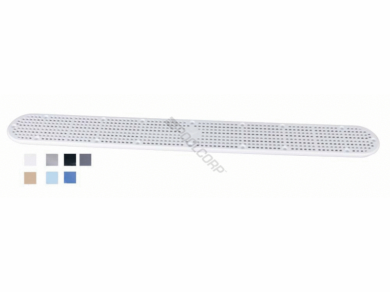 32 dark gry channel drain cover w/ screws
