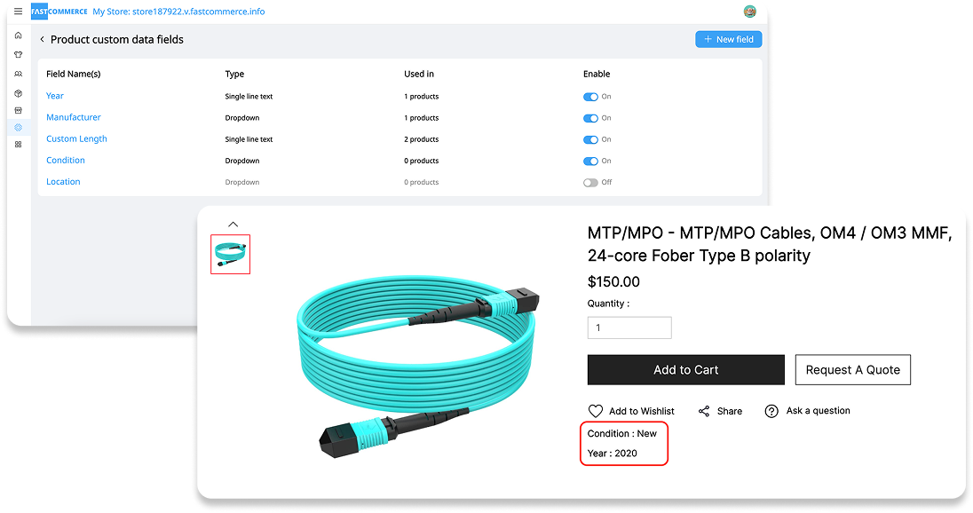 Custom Data Fields